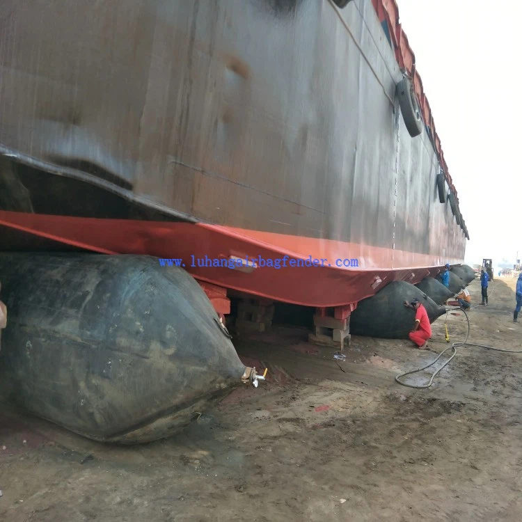 Natural Rubber Ship Lifting Airbag Marine Salvage Airbags D2 X L12m